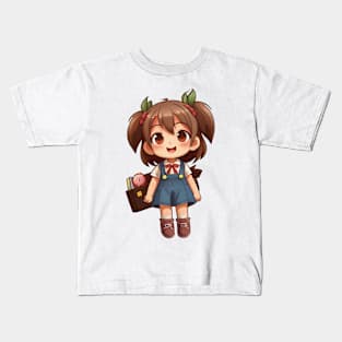 Cute Anime Girl Kids T-Shirt